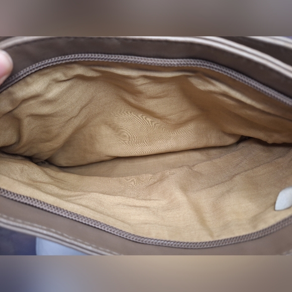 Vintage Toni Leather Tan Taupe Clutch With Crossbody Stap - Picture 6 of 14